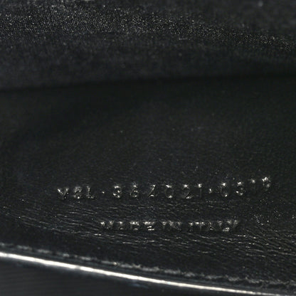 Saint Laurent Grain De Poudre Medium Classic Monogram Kate Satchel Black 7 of 9