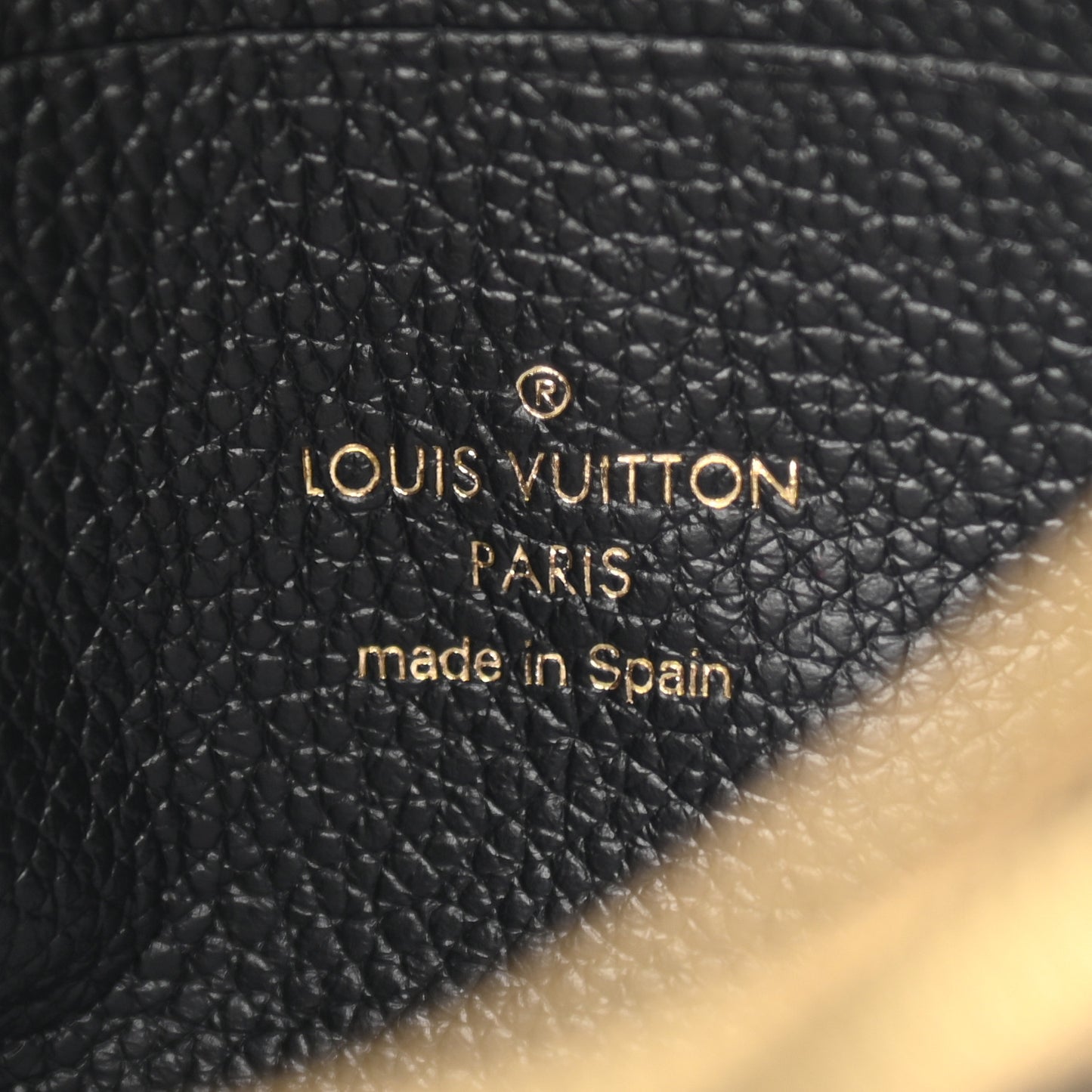 Empreinte Monogram Giant Double Zip Pochette Black Cream