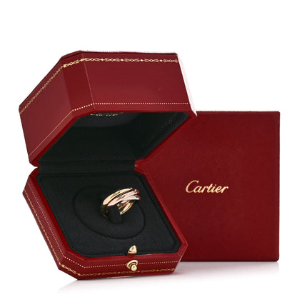 Cartier 18K Pink Yellow White Gold Classic Trinity Ring 57 8 5 of 5