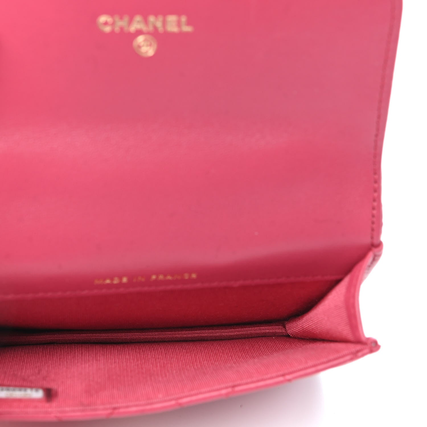 Chanel Lambskin Quilted Top Handle Flap Coin Purse With Chain Dark Pink 5 of 12