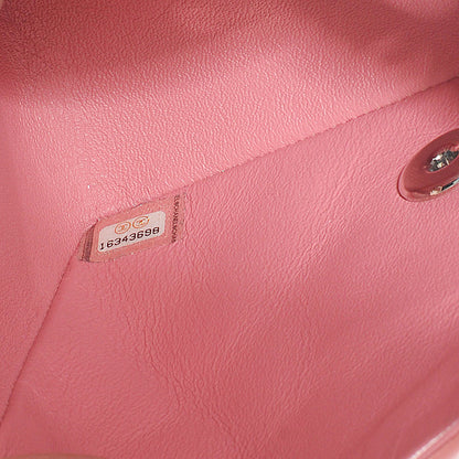 Chanel Lambskin Quilted Mini Square Flap Dark Pink 8 of 8