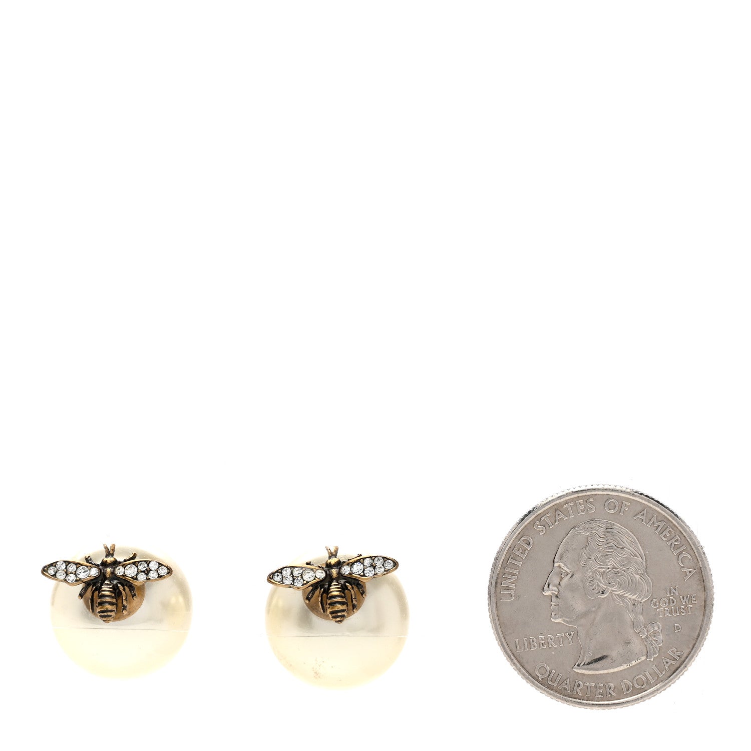 Christian Dior Pearl Bee Star Mise En Dior Tribal Earrings 2 of 4