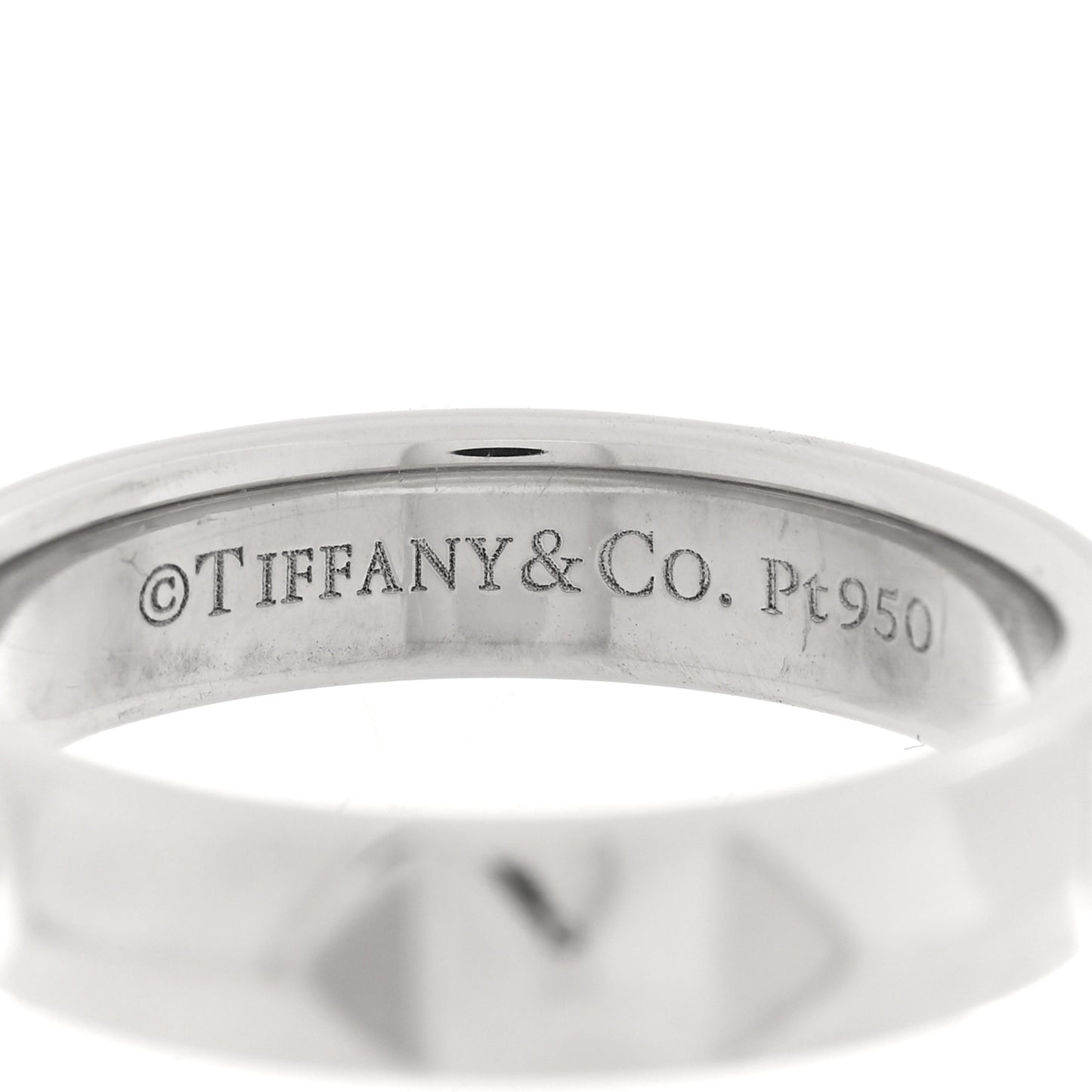 Platinum 4mm True Wide Band Ring 49 4.75