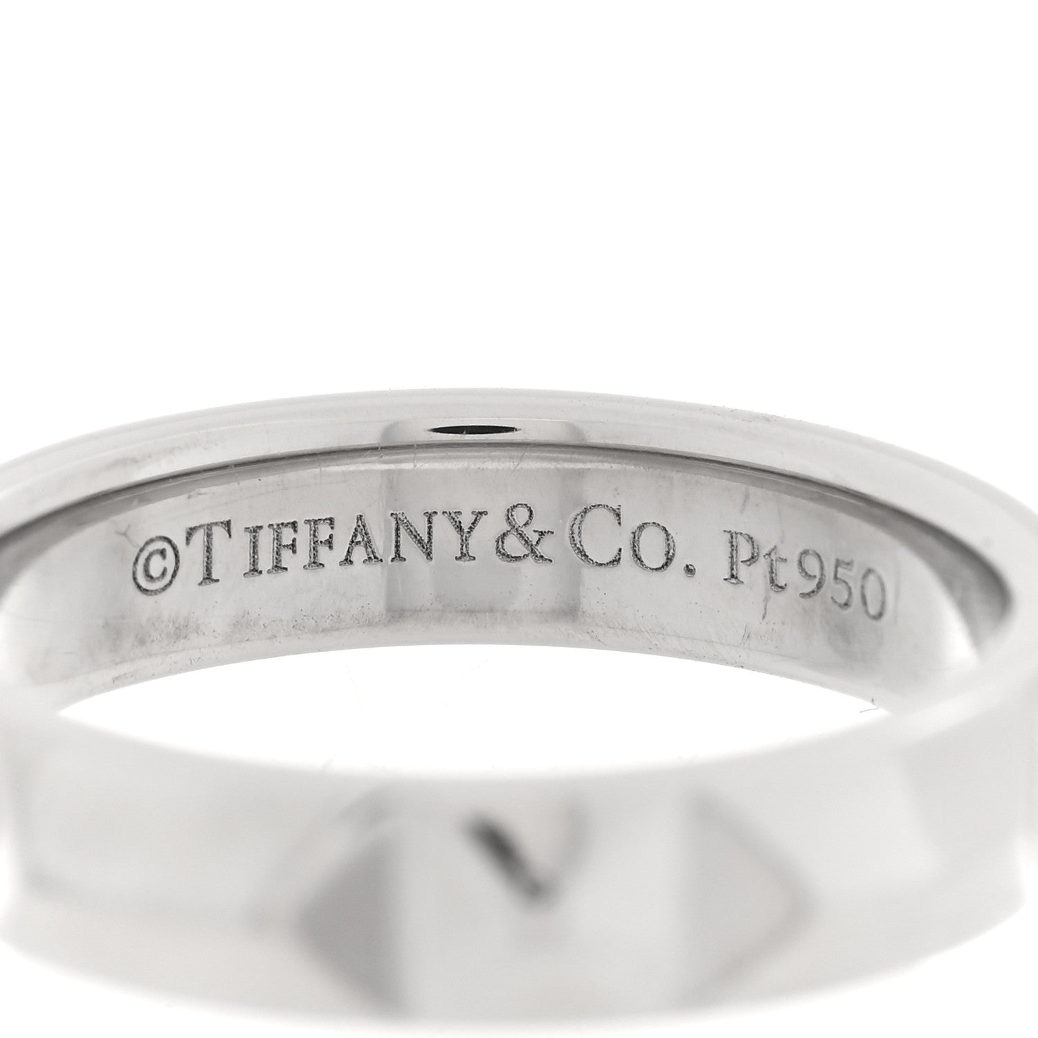 Tiffany Platinum 4mm True Wide Band Ring 49 4.75 4 of 5