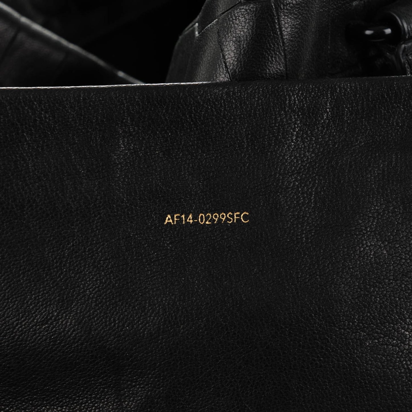 3.1 Calfskin Crocodile Embossed Wednesday Trapezoid Tote Black
