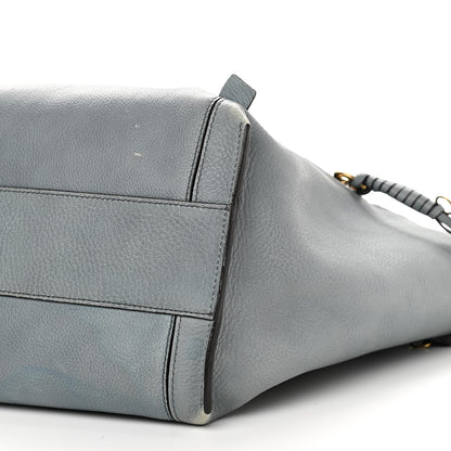 Chloe Smooth Calfskin Medium Milo Shopping Tote Cloudy Blue 8 of 12