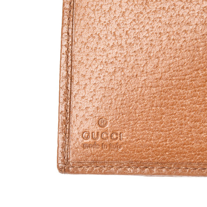 Gucci Monogram Metal Bar French Flap Wallet Pink 6 of 8