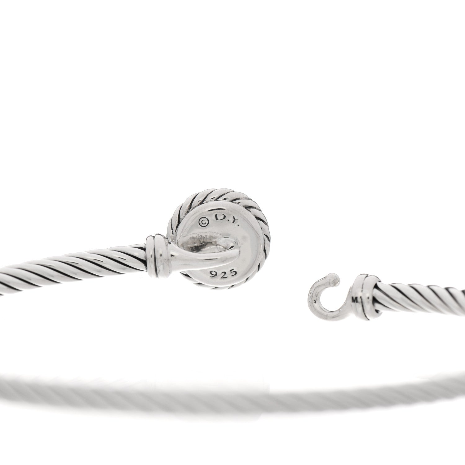 David Yurman Sterling Silver Blue Topaz 3mm Chatelaine Bracelet 3 of 4