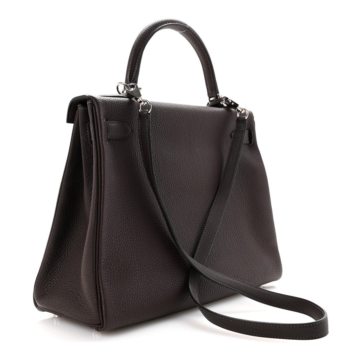 Hermes Togo Kelly Retourne 32 Chocolate 3 of 14
