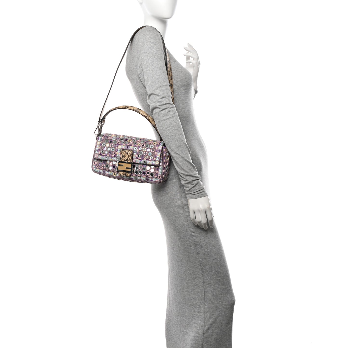 Elaphe Mirror Specchietti Embroidered Re-Edition Baguette Multicolor