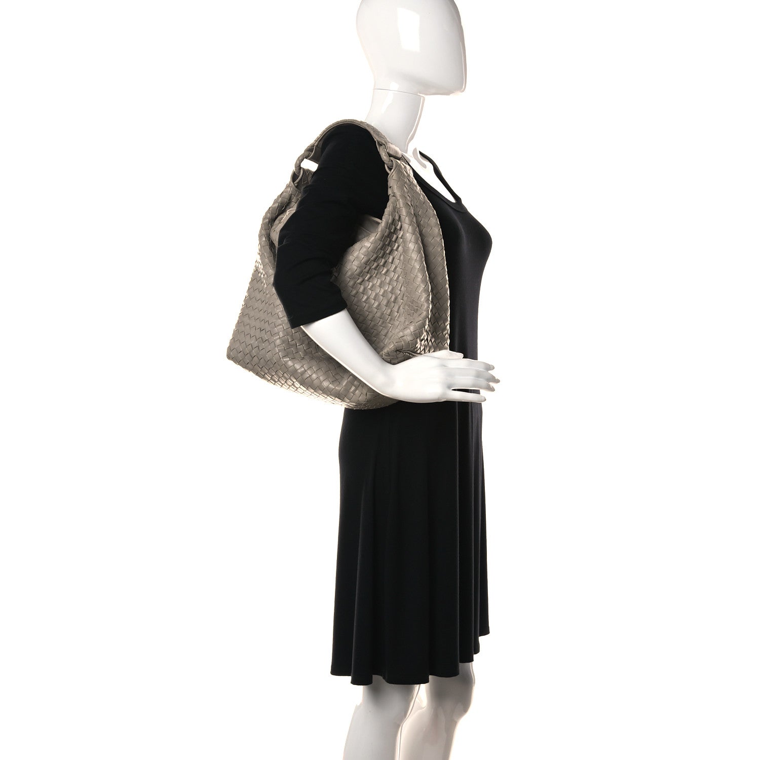 Bottega Veneta Nappa Intrecciato Sloane Hobo Fume 2 of 25