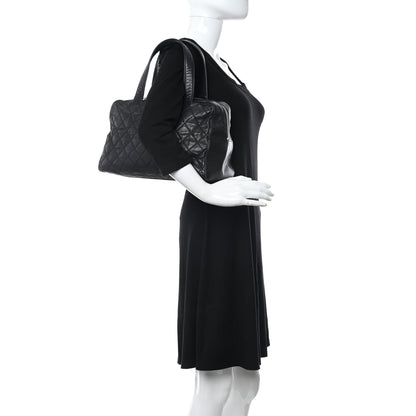 Chanel Caviar Quilted Bowler Black 2 of 12