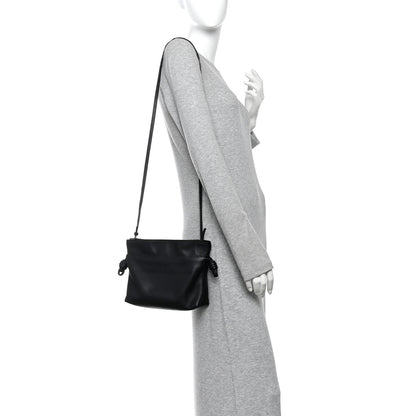 Loewe Calfskin Mini Flamenco Knot Clutch Black 2 of 11
