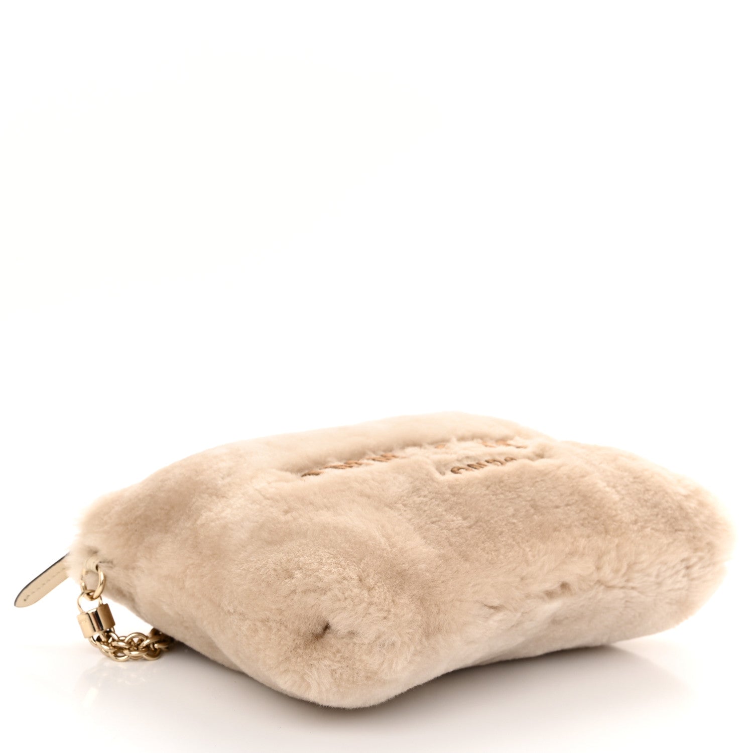 Jimmy Choo Faux Fur Callie Shoulder Bag Beige 4 of 9