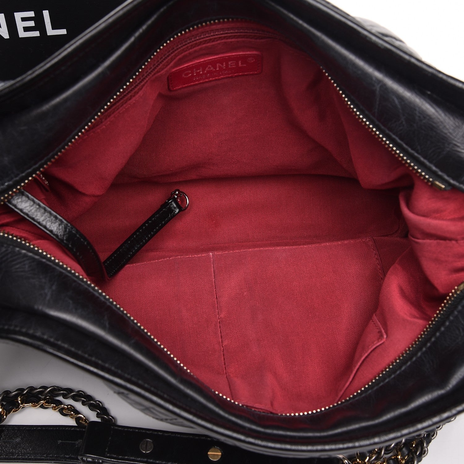 Chanel Aged Calfskin Quilted Large Gabrielle Hobo Black 5 of 8