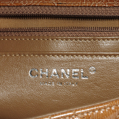 Chanel Crinkled Patent Jumbo Single Flap Brown 7 of 8