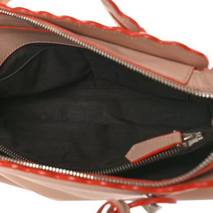 Fendi Vitello Dolce Scalloped Studded Medium By The Way Boston Bag Plaster 5 of 9