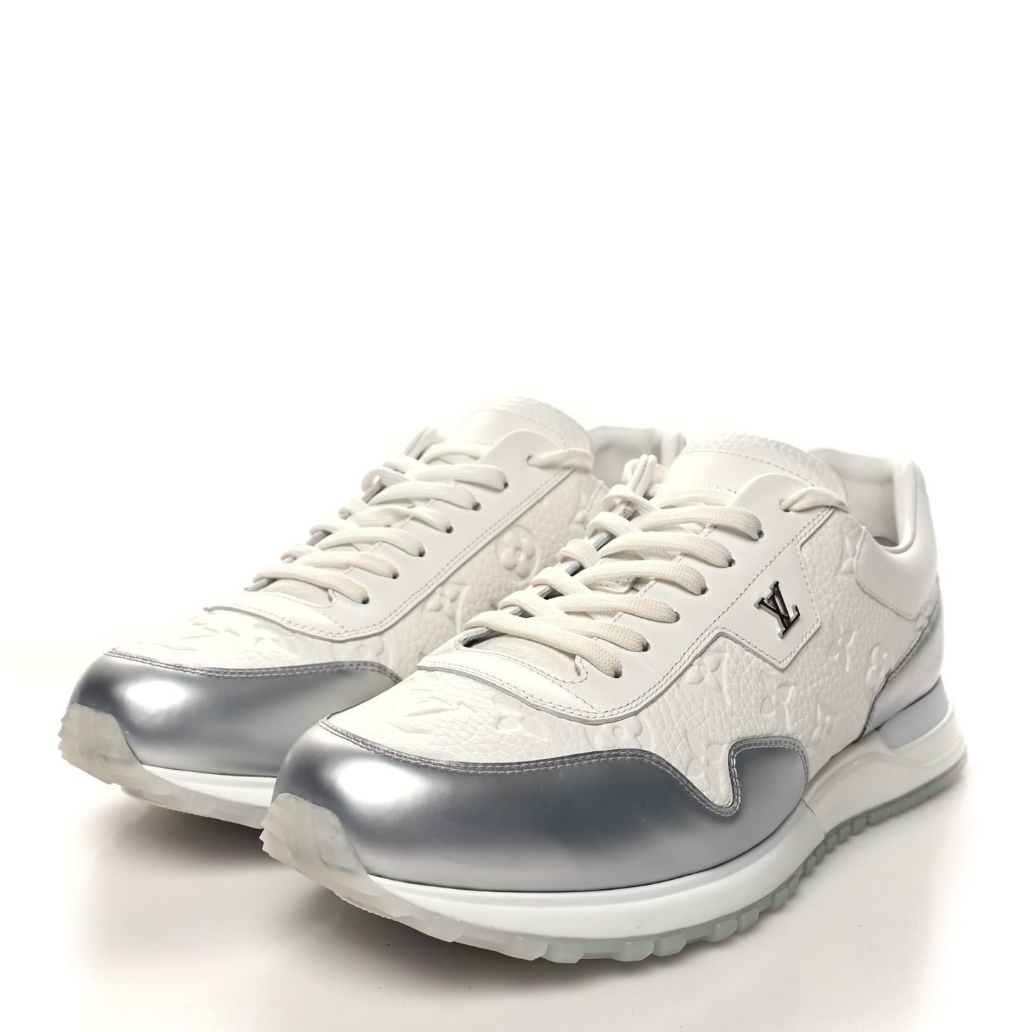 Metallic Empreinte Mens Run Away Sneakers 10 White