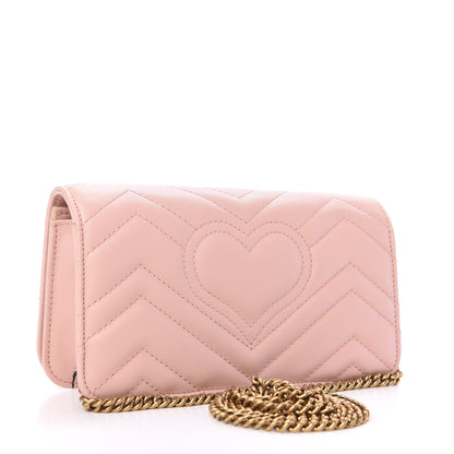 Gucci Calfskin Matelasse GG Marmont Mini Bag Perfect Pink 3 of 10