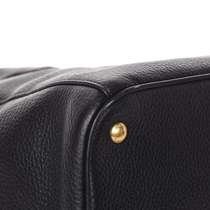 Prada Vitello Daino Tote Black 8 of 12