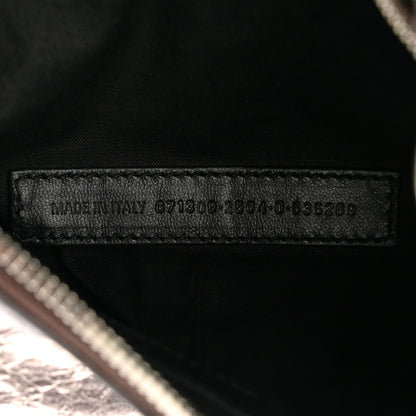 Balenciaga Metallic Agneau Arena Le Cagole Shoulder Bag XS Dark Bronze 8 of 11