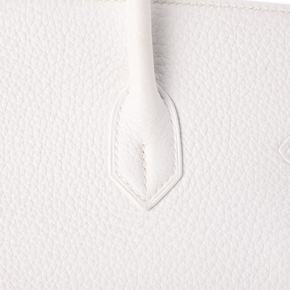 Hermes Taurillon Clemence Birkin 35 White 29 of 33