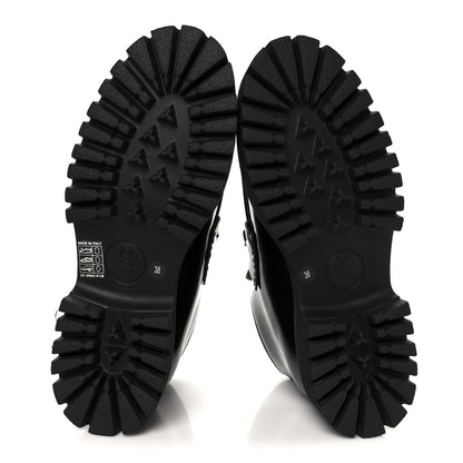 Gucci Cordovan Lux Womens Horsebit Platform Ankle Boots 38 Black 6 of 10