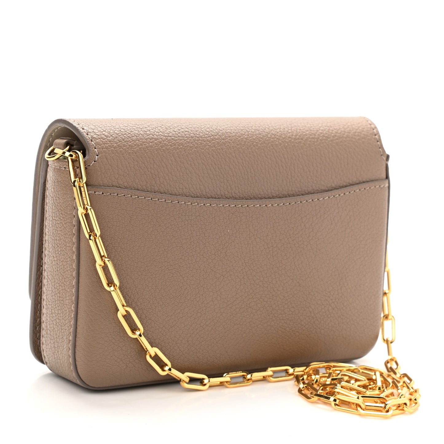 Goatskin Mini Hayes D-Ring Crossbody Bag Beige
