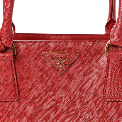 Prada Saffiano Lux Medium Tote Fuoco 8 of 16