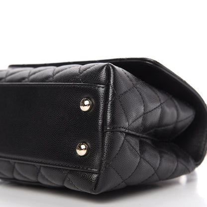 Chanel Caviar Quilted Mini Coco Handle Flap Black 7 of 10