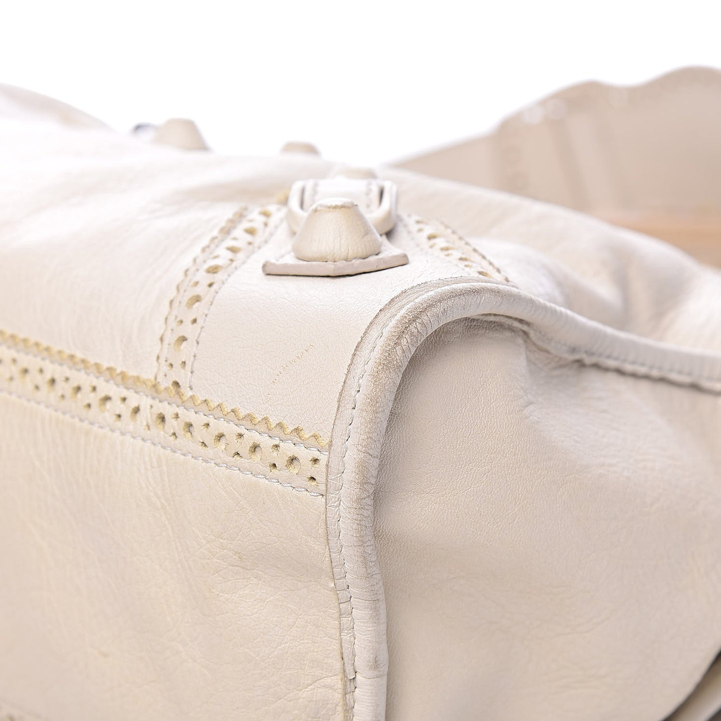 Agneau Giant Brogues Hardware City White Light