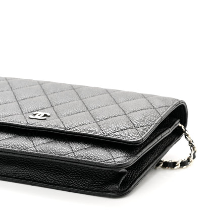 Chanel Caviar Quilted Wallet On Chain WOC Black 11 of 12