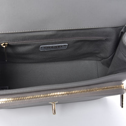Chanel Caviar Quilted Large Business Affinity Flap Grey 5 of 11