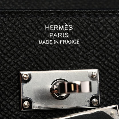 Hermes Epsom Kelly Wallet To Go Black 6 of 10