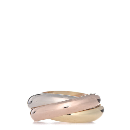 Cartier 18K Pink Yellow White Gold Classic Trinity Ring 51 5.75 1 of 7