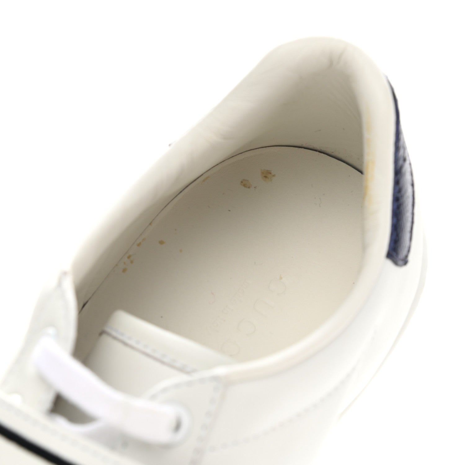 Gucci Calfskin Ayers Web Crystal LOVED Womens New Ace Sneakers 38 White 11 of 12