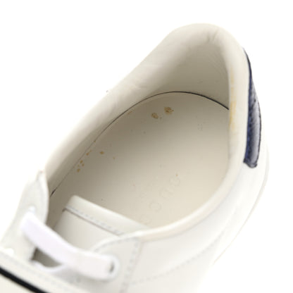 Gucci Calfskin Ayers Web Crystal LOVED Womens New Ace Sneakers 38 White 11 of 12