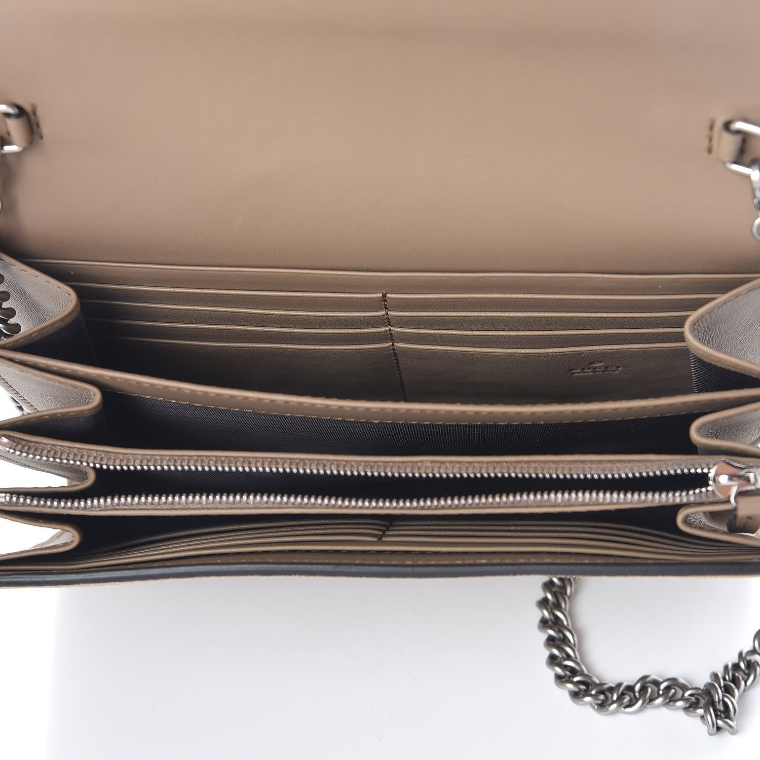 Gucci Suede Mini Dionysus Chain Wallet Beige 5 of 10
