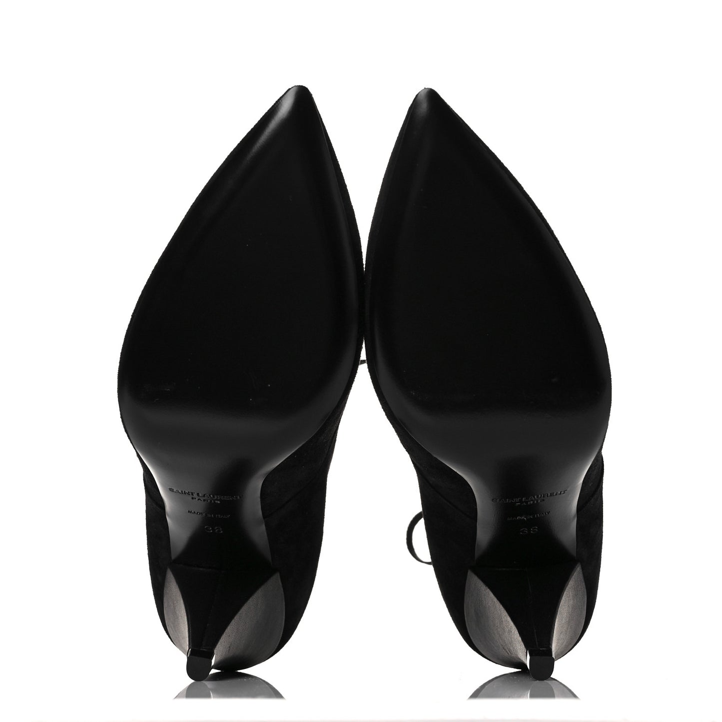 Suede Kiki Lace-Up Ankle Boot 38 Black