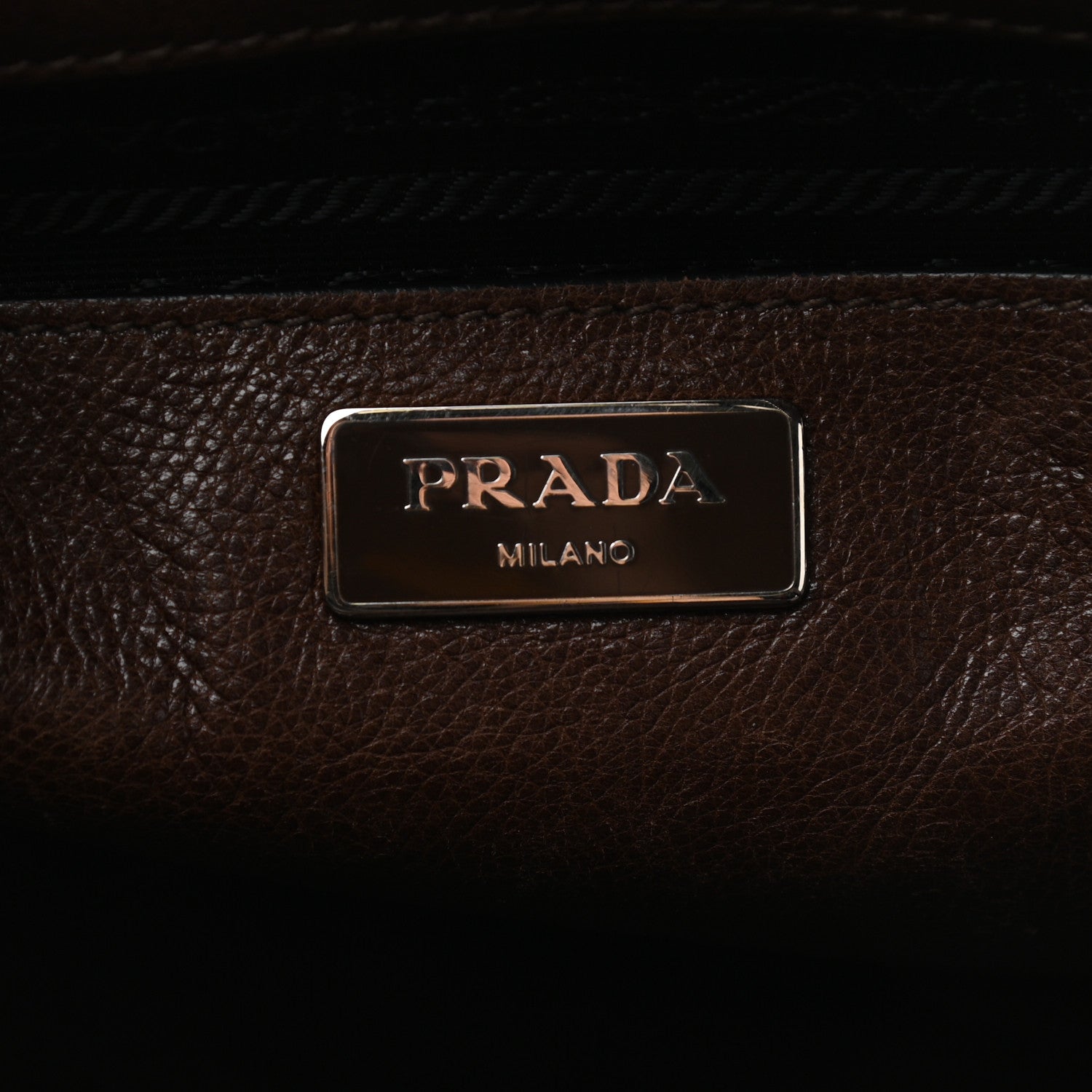 Prada Glace Calf Twin Pocket Tote Bruciato 6 of 17