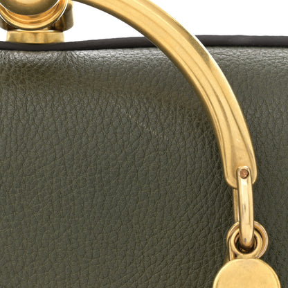 Chloe Calfskin Suede Medium Nile Bracelet Bag Midnight Green 13 of 15