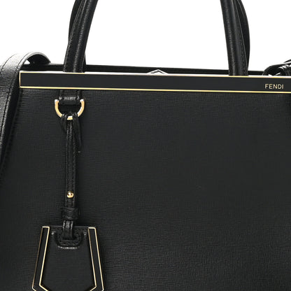 Fendi Vitello Elite Petite 2Jours Tote Black 8 of 10