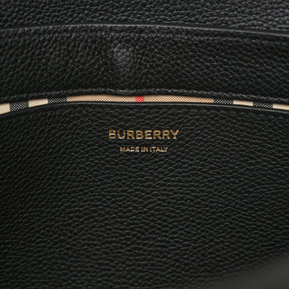 Burberry Grainy Calfskin Vintage Check Note Crossbody Bag Black 6 of 10