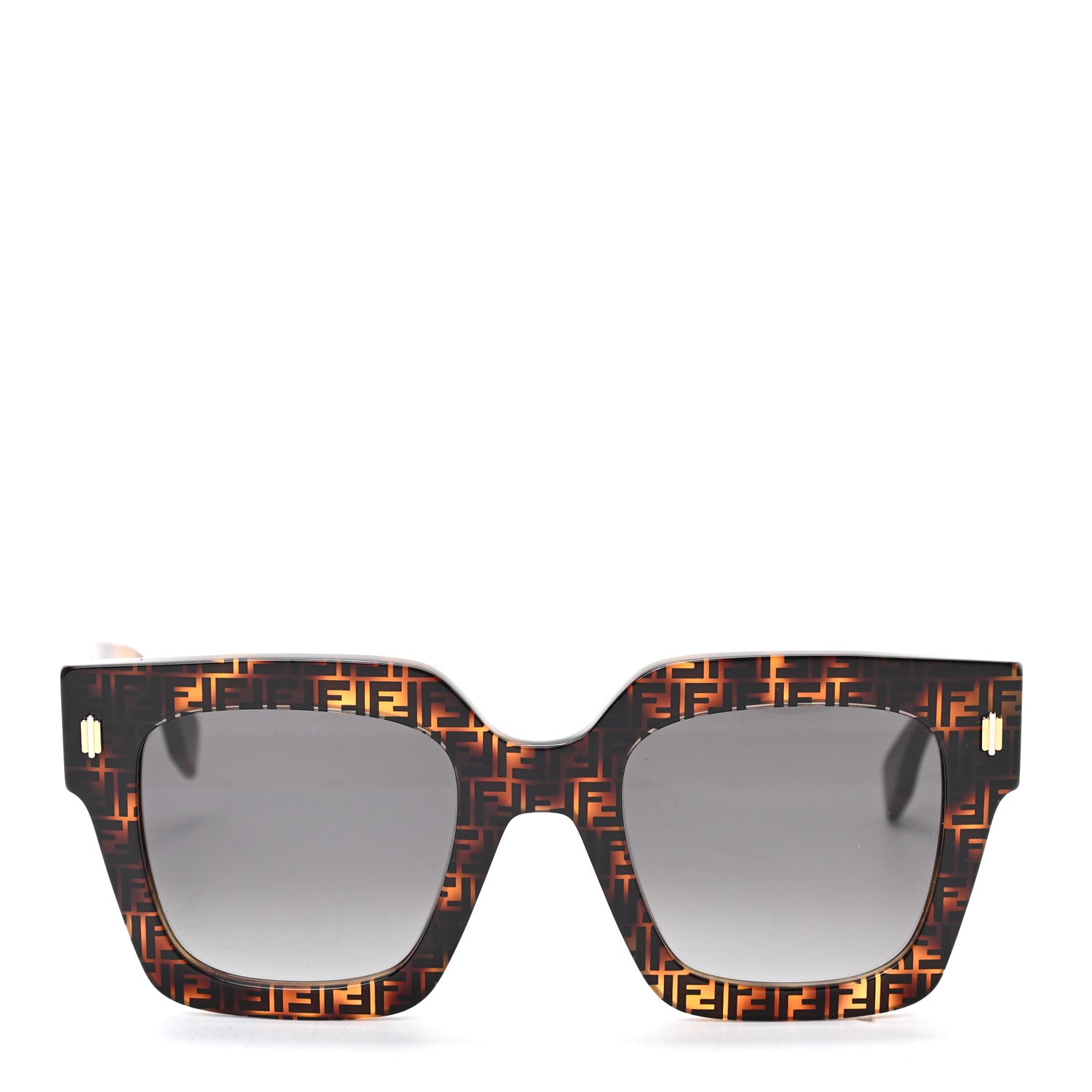Fendi Acetate Fendi Square Sunglasses FE40101 Havana Black 2 of 6