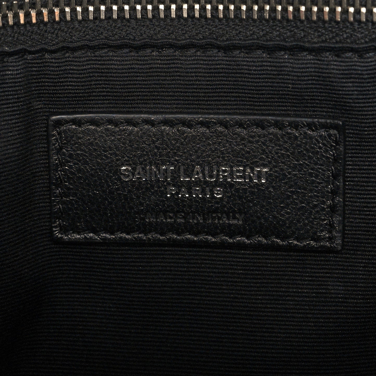 Calfskin Y Quilted Monogram Large Loulou Chain Satchel Black