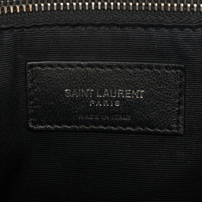 Saint Laurent Calfskin Y Quilted Monogram Large Loulou Chain Satchel Black 5 of 9
