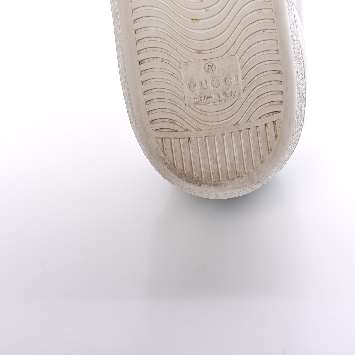 Calfskin Ayers Bee Embroidered Womens Ace Sneakers 37 White Green