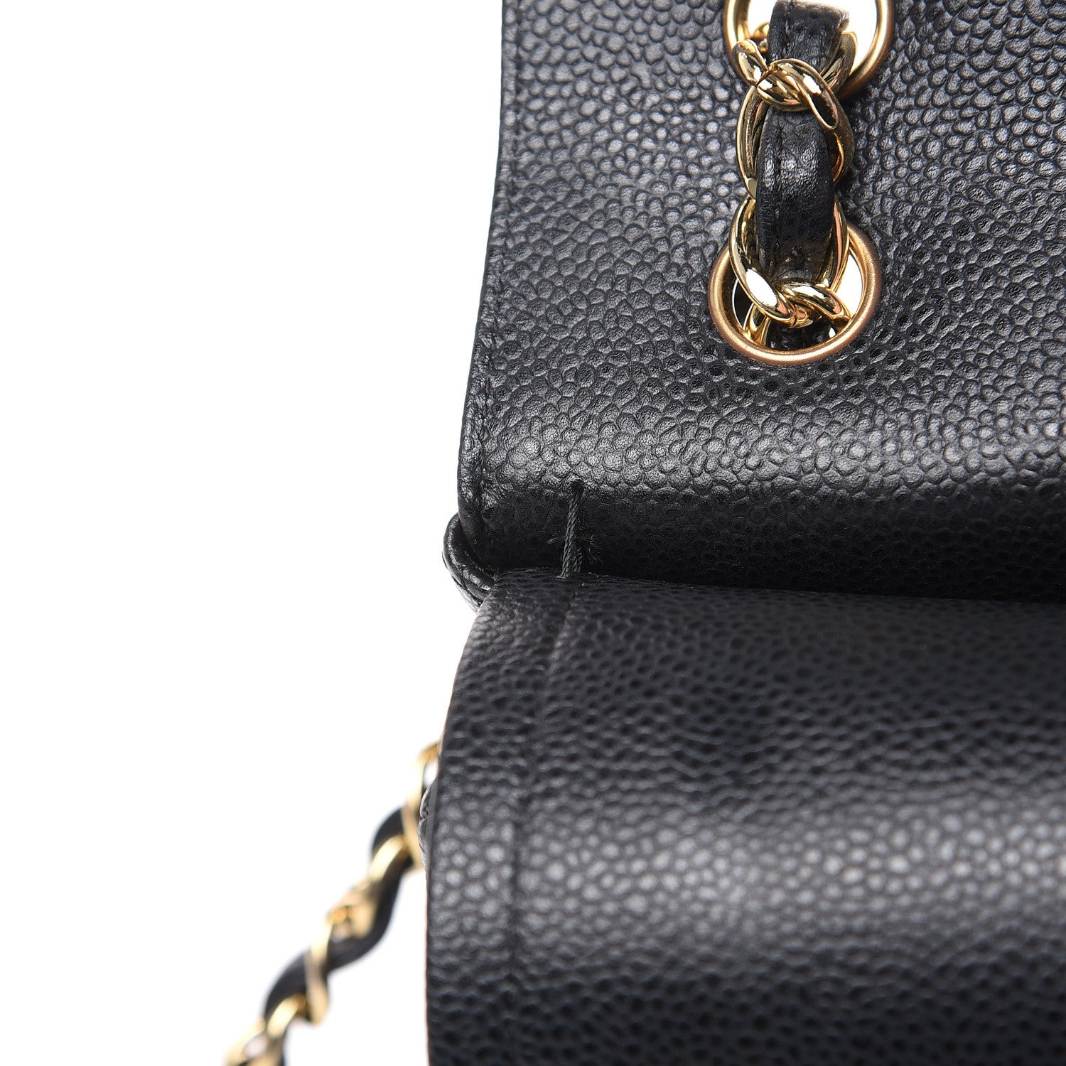 Chanel Caviar Quilted Jumbo Double Flap Black 10 of 12