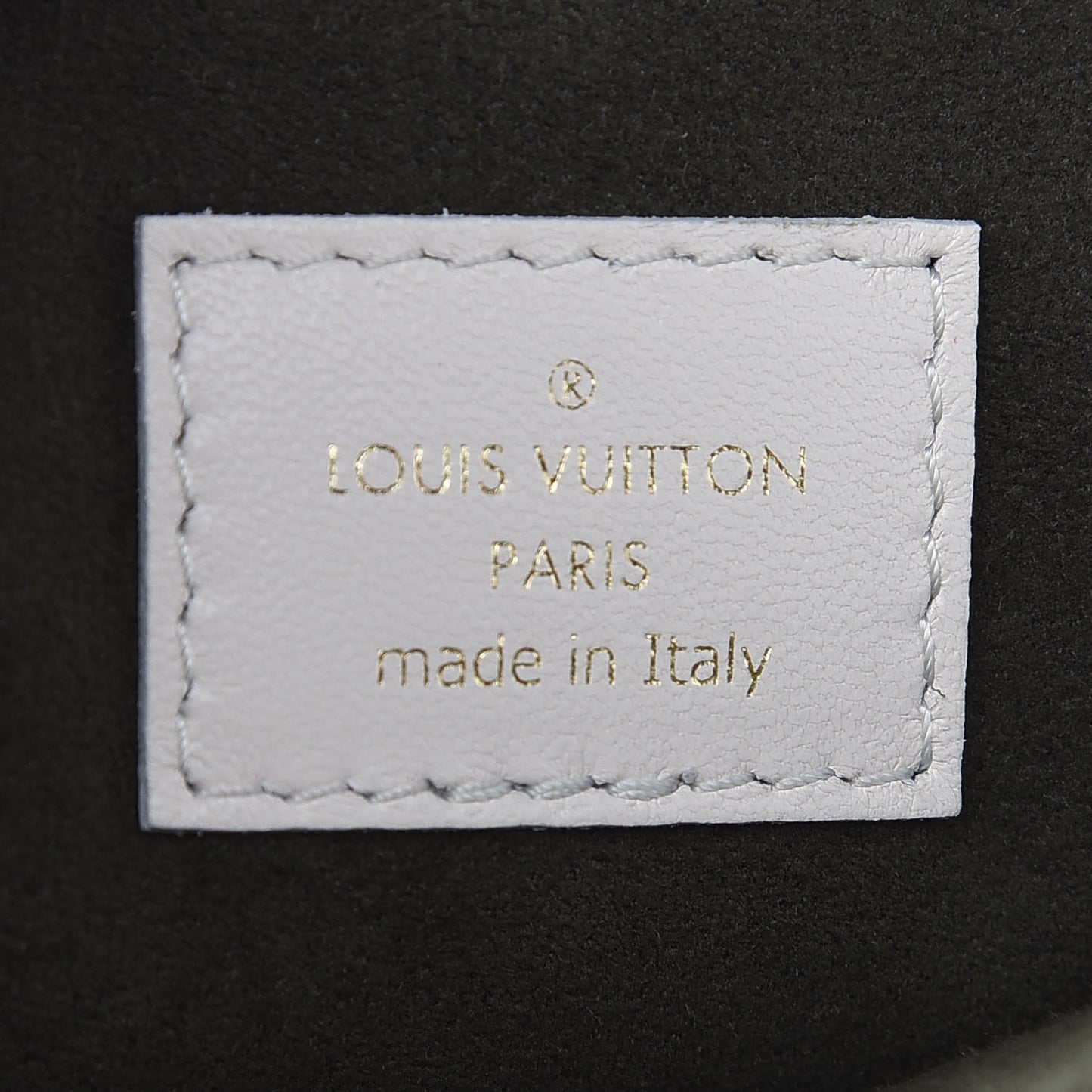 Lambskin Embossed Monogram Coussin PM Beige Cream