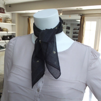 Louis Vuitton Cotton Monogram New Denim Bandana Noir 2 of 4